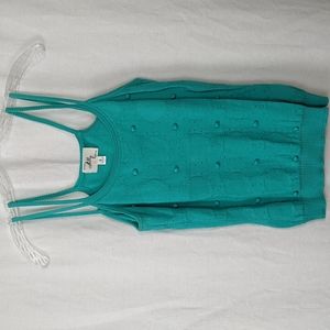 MILLY OF NEW YORK KNIT DOUBLE STRAP COTTON TANK TOP